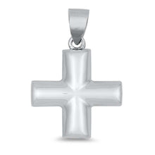 Load image into Gallery viewer, Sterling Silver Cross Plain Pendant