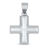 Sterling Silver Cross Plain Pendant