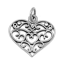 Load image into Gallery viewer, Sterling Silver Heart Pendant