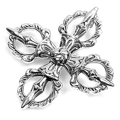 Sterling Silver Cross Shape PendantAndHeight 40mm