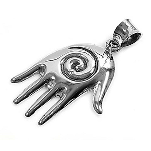 Sterling Silver Hand Shape PendantAndHeight 41mm