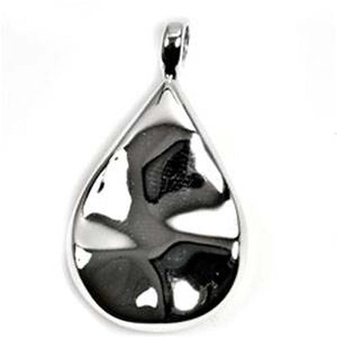 Sterling Silver Tear Drop Shape PendantAndHeight 24mm