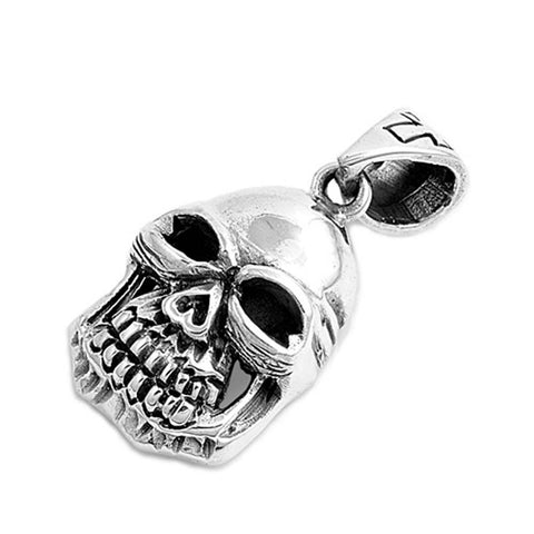 Sterling Silver Skull Shape PendantAndHeight 35mm