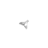 Sterling Silver Whale Tail Plain Pendant