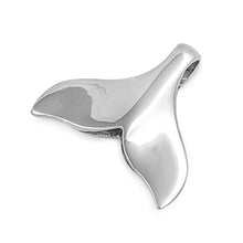 Load image into Gallery viewer, Sterling Silver Plain Modish Whale Tail Pendant with Pendant Height of 16MM