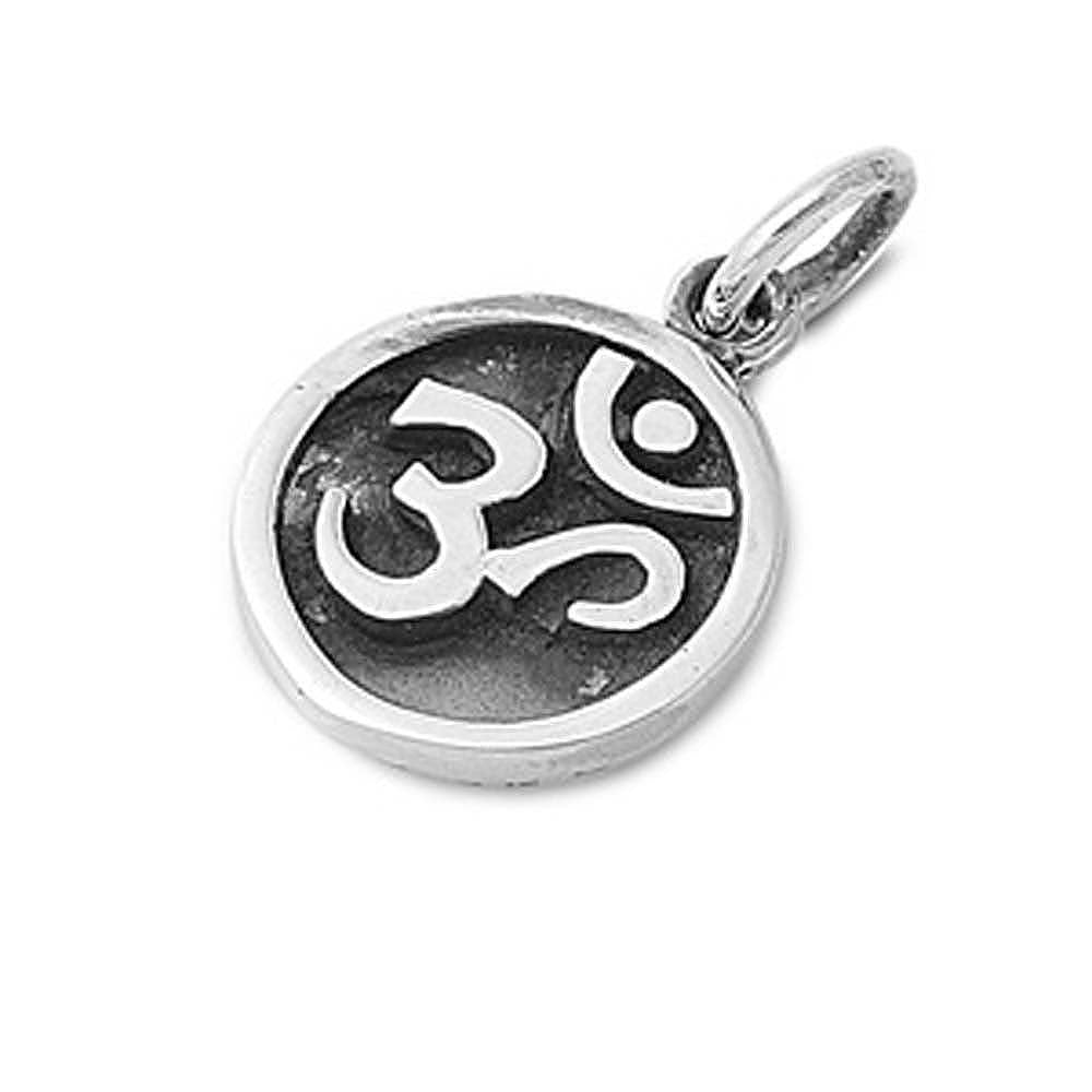 Sterling Silver Stylish Ohm Sign Pendant with Pendant Height of 16MM