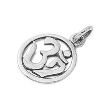 Load image into Gallery viewer, Sterling Silver Om Sign Shape PendantAndHeight 16mm