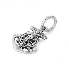 Load image into Gallery viewer, Sterling Silver Stylish Anchor Design Pendant with Pendant Height of 17MM