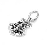 Sterling Silver Stylish Anchor Design Pendant with Pendant Height of 17MM