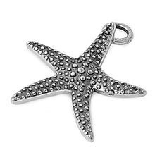 Load image into Gallery viewer, Sterling Silver Antique Style Starfish Pendant with Pendant Height of 21MM