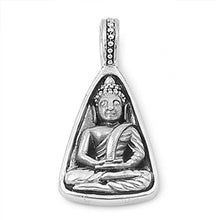 Load image into Gallery viewer, Sterling Silver Vintage Style Buddha Pendant with Pendant Height of 20mm