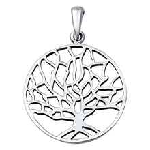 Load image into Gallery viewer, Sterling Silver Modish Tree of Life Pendant with Pendant Height of 27MM