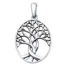 Load image into Gallery viewer, Sterling Silver Tree of Life Shape PendantAndHeight 25mm