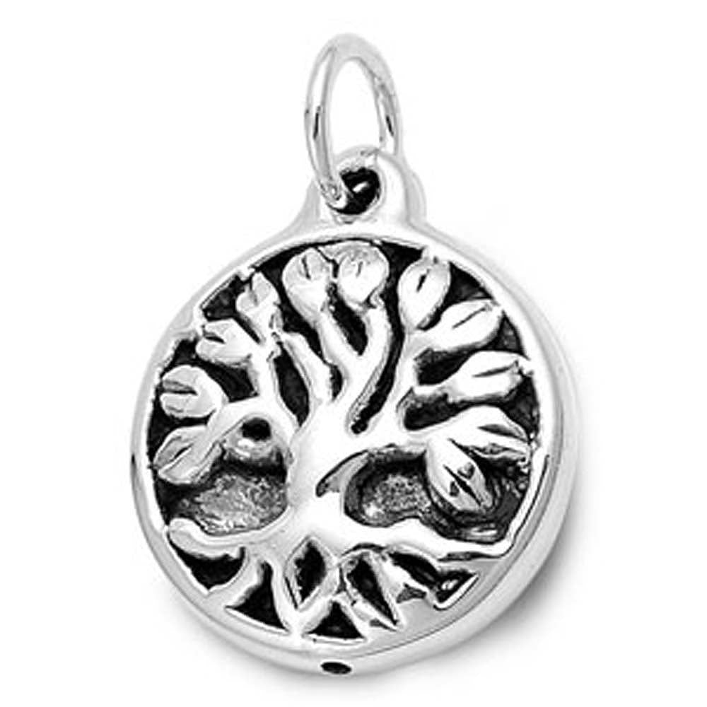 Sterling Silver Electroform Tree of Life Pendant with Pendant Height of 21MM