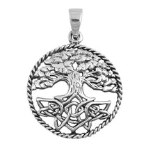 Load image into Gallery viewer, Sterling Silver Tree of Life Shape PendantAndHeight 33mm