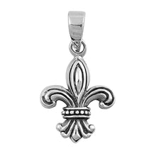 Load image into Gallery viewer, Sterling Silver Fleur De Lise Shape PendantAndHeight 18mm