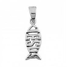 Load image into Gallery viewer, Sterling Silver Jesus Shape PendantAndHeight 18mm