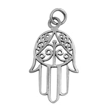 Load image into Gallery viewer, Sterling Silver Hamsa Shape PendantAndHeight 28mm