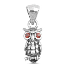 Load image into Gallery viewer, Sterling Silver Owl Shape PendantAndHeight 14mm