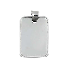 Load image into Gallery viewer, Sterling Silver Dog Tag Plain Pendant