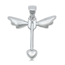 Load image into Gallery viewer, Sterling Silver Cupids Arrow Plain Pendant