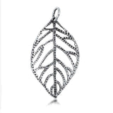 Sterling Silver Leaf Plain Pendant