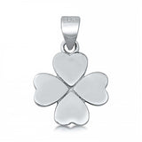 Sterling Silver Plain Heart Cross Shaped Pendant