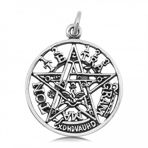 Sterling Silver Oxidized Finish Star Of David Shaped Plain Pendant