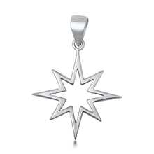 Load image into Gallery viewer, Sterling Silver Star Plain Pendant