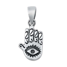 Load image into Gallery viewer, Sterling Silver Hamsa Plain Pendant