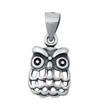 Load image into Gallery viewer, Sterling Silver Owl Plain Pendant