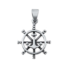 Load image into Gallery viewer, Sterling Silver Helm Plain Pendant