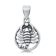 Load image into Gallery viewer, Sterling Silver Scorpion Plain Pendant