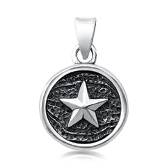 Sterling Silver Star Plain Pendant