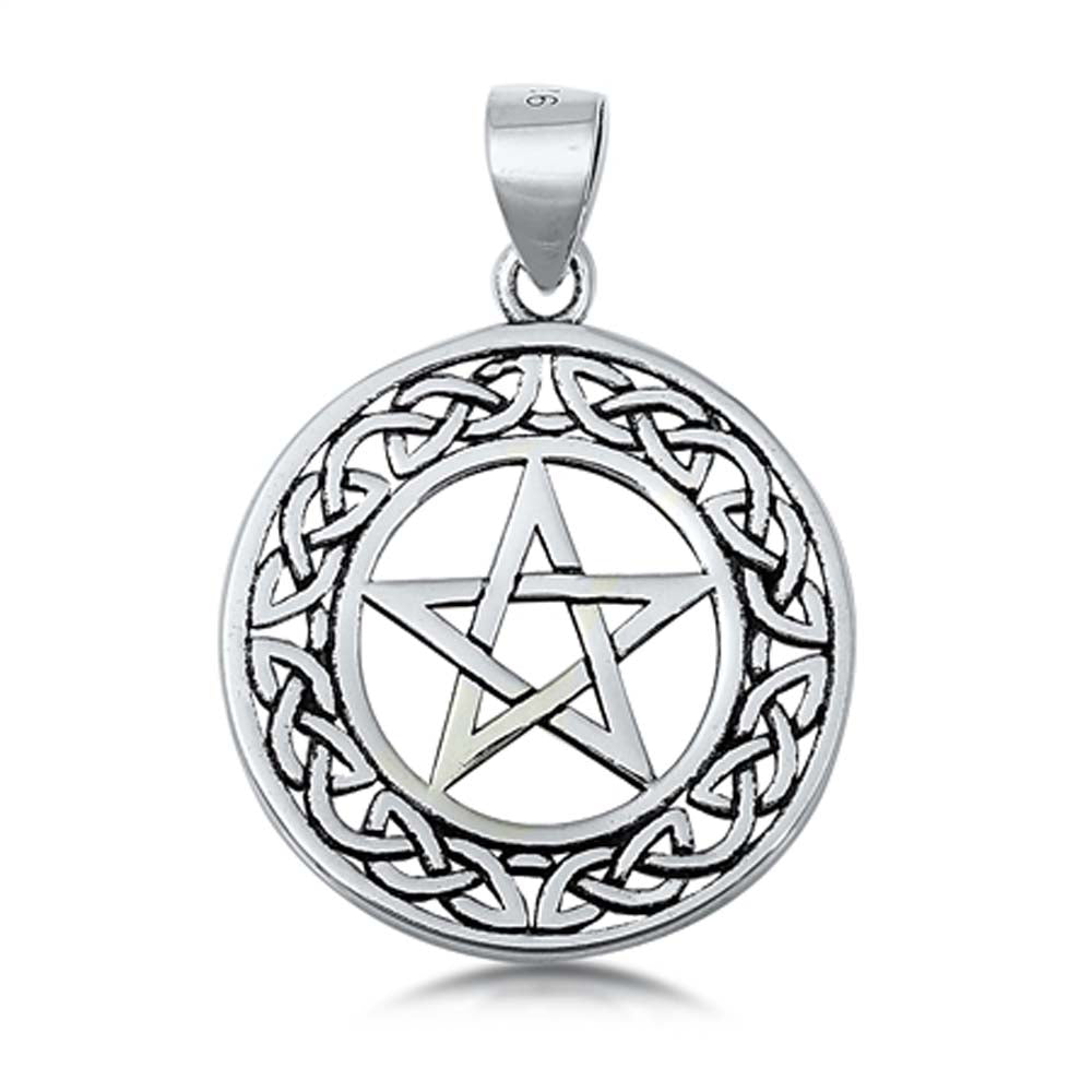 Sterling Silver Pentagram Plain Pendant