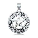 Sterling Silver Pentagram Plain Pendant