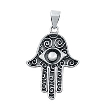 Load image into Gallery viewer, Sterling Silver Hamsa Plain Pendant