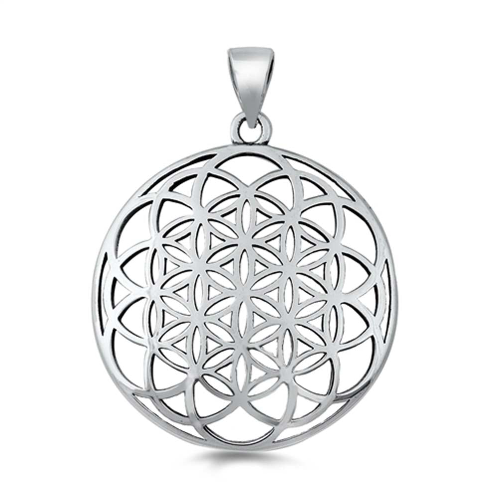 Sterling Silver Mandala Plain Pendant