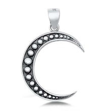 Load image into Gallery viewer, Sterling Silver Moon Plain Pendant