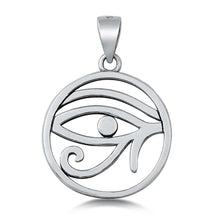 Load image into Gallery viewer, Sterling Silver Oxidized Eye of Horus Plain Pendant