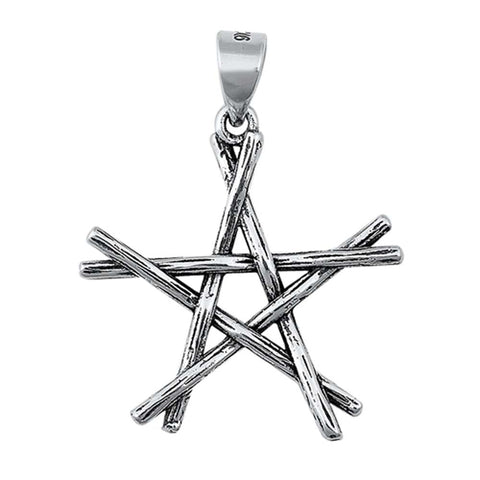 Sterling Silver Star Plain Pendant