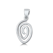 Load image into Gallery viewer, Sterling Silver Spiral Plain Pendant