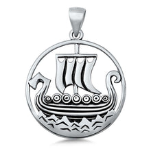 Load image into Gallery viewer, Sterling Silver Sailboat Plain Pendant