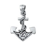 Sterling Silver Anchor Plain Pendant