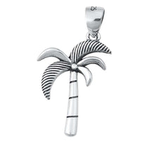 Load image into Gallery viewer, Sterling Silver Palm Tree Plain Pendant