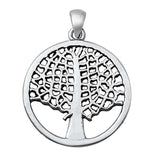 Sterling Silver Tree of Life Plain Pendant