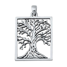 Load image into Gallery viewer, Sterling Silver Tree Plain Pendant