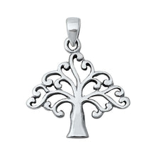 Load image into Gallery viewer, Sterling Silver Tree Plain Pendant