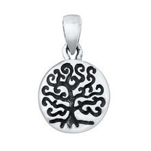 Load image into Gallery viewer, Sterling Silver Tree w/ Roots Plain Pendant