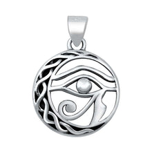 Load image into Gallery viewer, Sterling Silver Eye of Horus Pendant